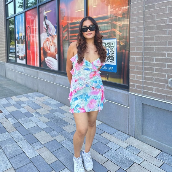 Zara  ruffled midi dress - Picture 6 of 7